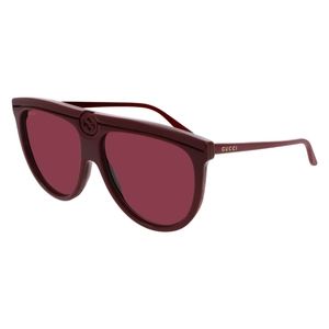 NEW GUCCI SHIELD SUNGLASSES GG0732S 003 BURGUNDY GUCCI EYEWEAR